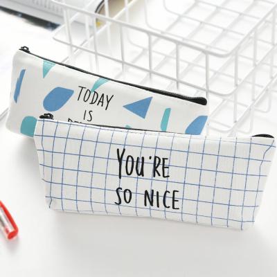 China Schools & Offices Yiwu Canvas Pen Pencil Case Stationery Pouch Fashionable Filter Frame Cosmetic Bags for sale