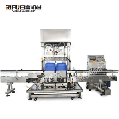 China Big volume Emulsioni paint double heads weighing filling machine Automatic bucket filling machine for sale