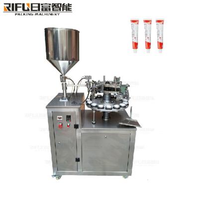 Κίνα Semi-automatic eye cream aluminum tube folding, filling and sealing machine προς πώληση