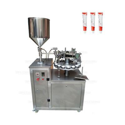 China Semi auto laminated tube filling sealing cream toothpaste tube filling sealing machine for sale