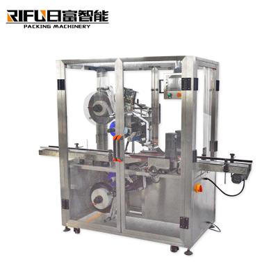 中国 Fully automatic upper and lower labeling machine/two-head flat labeling machine factory 販売のため