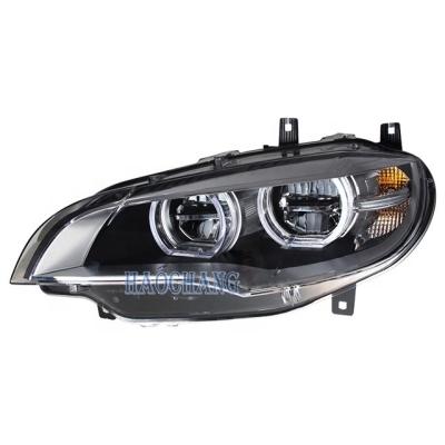 China UV curing coating and treatment E71 LED headlight fog light xenon HID upgrade to modify according to full LED front headlight manufacturer For x6 2007-2013 for sale