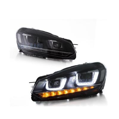 China Wholesale Golf 08-13 Rise New 6 Binocular LED Headlight Rotate Flame Lights Rise Lights Golf 6gt for sale