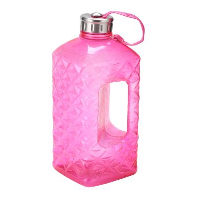 China 2.2L Leakproof Wholesale Viable Plastic Diamond Water Bottle for sale