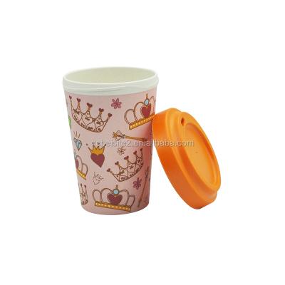 China GIFT BOX Mikenda 450ML Fiber Coffee Travel Mug Biodegradable Bamboo Mug for sale