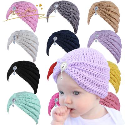 China New European and American fashion children's hat knitting hat European and American decoration Tracy and Herry hair thermal autumn winter for boys and girls babies for sale