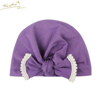 China Sofe Tracy and Herry 2022 Sofe Tracy and Herry Hat Baby Cotton Spring Autumn Summer Fall Bow Newborn Hat for Baby Boy Girl Beanies Gift for sale