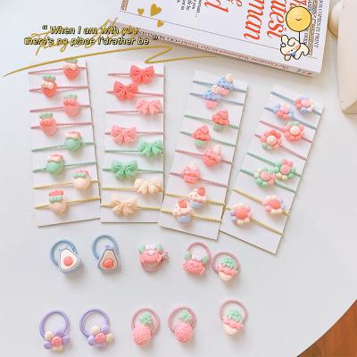 China Tracy Hair Decoration and Soft Color Herry's 40 PCS Mini Hair Rubber Bands Candy Set for Princess Ornament Elastic Hair from Kids Cartoon Series for sale