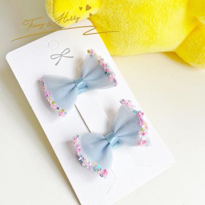 China Daily Life Tracy and Herry Children's Mesh Sequins Little Star Hair Accessories Girls Korean Style Cute Hairgrips Fairy Princess Hair Clips for sale