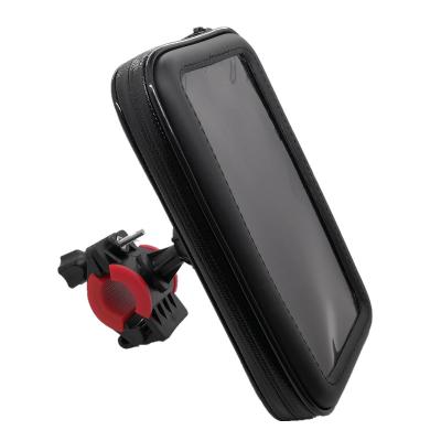 China Adjustable Electric Waterproof Mobile Phone Bracket Bag Motorcycle Bike Bicycle Touch Screen Bag Outdoor Mount Bracket for sale