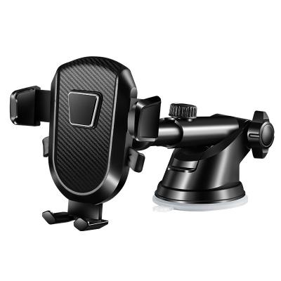 China Universal Telescopic Type Car Phone Holder Adjustable Long Bracket Car Dashboard Pole Paste Suction Cup Bracket for sale