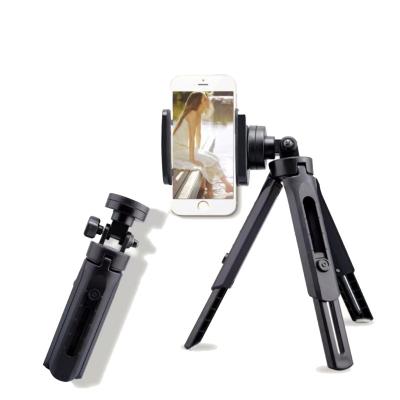 China 2023 New Arrivals Products Adjustable Height Straining Tripod 360 Rotation Phone Desktop Tripod Stand Table Professional Mobile Phone Tripod for sale