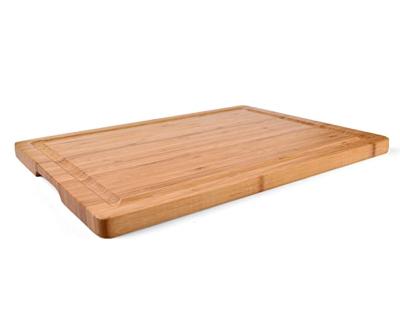 China Sustainable Extra Large Bamboo Cutting Board with Juice Grooves Bamboo Chopping Board for sale