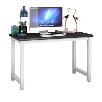 China High Quality Black Wooden PC Office Computer Laptop Table Study Workstation for sale