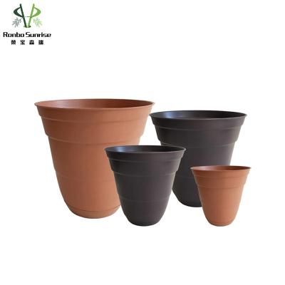 China Factory Price Lightweight Colorful Outdoor Durable Garden Ronbo Flower Plant Plastic Pots for sale