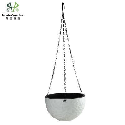 China Ronbo Eco-Friendly Sunrise White Round Diamond Wall Hanging Basket Hanger for sale