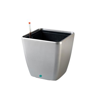 China Ronbo CLASSIC Sunrise Painting Modern Indoor Square Self Watering Smart Flower Pots for sale