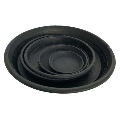 China Garden Light Round Plastic Plant Flower Pots Tray for sale