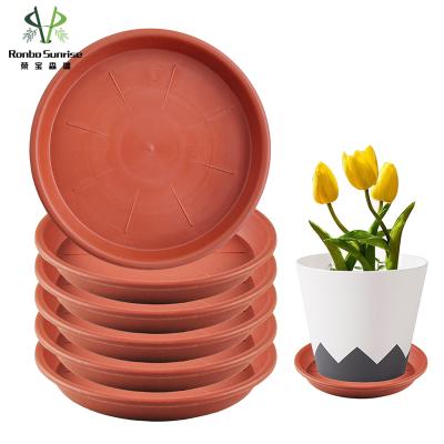 China Light Wholesale Goods Black Round Garden 5 Inch Factory Plastic Saucer for sale