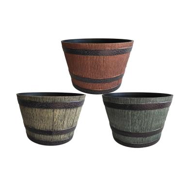 China Wholesale High Quality Large Outdoor Garden Heights Whiskey Barrel Planter for sale