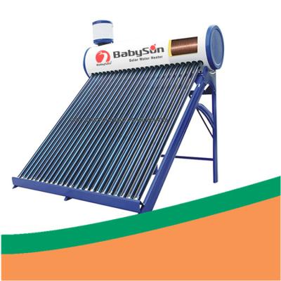 China OEM 50mm Insulation Copper Coil Solar Water Heater 6 People Solar Geyser for sale