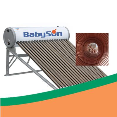 China CE 500L Solar Collector Pressurized Copper Coil Solar Water Heater for sale