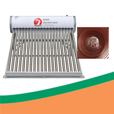 China Galvanized 360 Ltr Copper Coil Solar Water Heater For 7 Person for sale