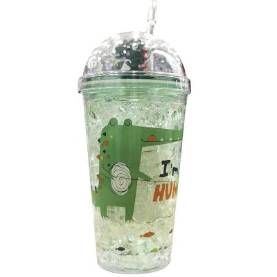 China Viable Made China Top Quality Insulated Plastic Kid Water Bottle With Straw Lid, Kids Bottle With Straw for sale