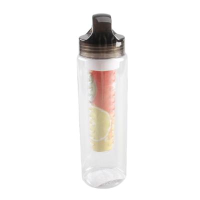 China New Sustainable Drink Fruit Infuser Water Bottle Bpa Free 700Ml Water Bottle With Infuser Filter for sale