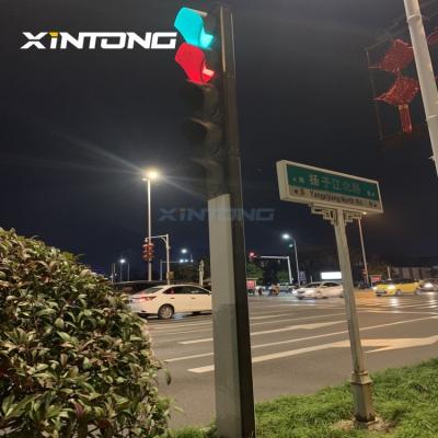 China City Road XINTONG Rectangular Led Pedestrian Crossing Lights Traffic All In One for sale