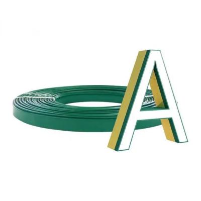 China Alloy Plastic Trim Cap 40m Length Trimless Channel Letter Coil for sale