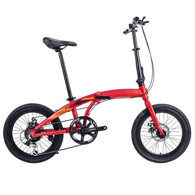 China 2021 Aluminum Alloy Promotion Bicycle One Second Camp Folding Bike Hot Selling Aluminum Alloy 20 Inch JAVA 7 Speed, 7 Speed ​​Double V Brake 1.4 for sale