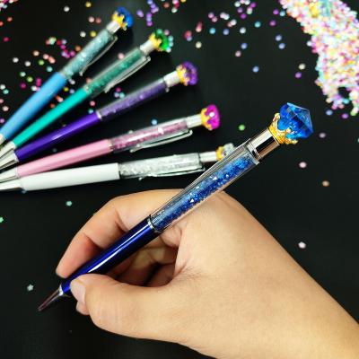 China Office & School Pen Loyal Blue Gem Crystal Pen with crystals for school gifts for sale