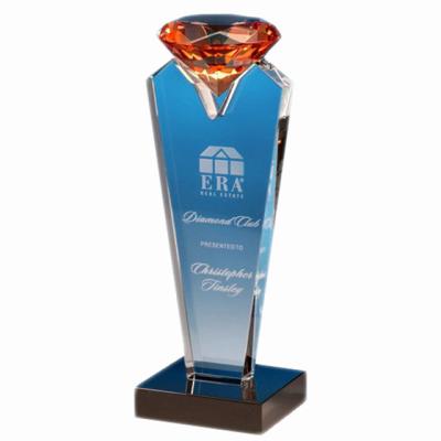 China Europe Diamond Top Crystal Trophy Awards For VIP Souvenir Gifts for sale