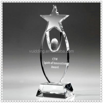 China Creative Design of Crystal Innovation Trophy Awards With Spirit of Europe for sale