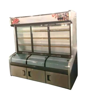 China 2022 outdoor hotpot refrigerator showcase can cooler for supermarket for sale