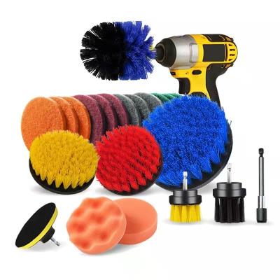 China Hot Selling Hygiene Cleaning Brush Multicolor Car Detailing Sweep Wheel Wash Brush 2/3.5/4/5 Inch Electric Drill Kit For Car Cleaning for sale