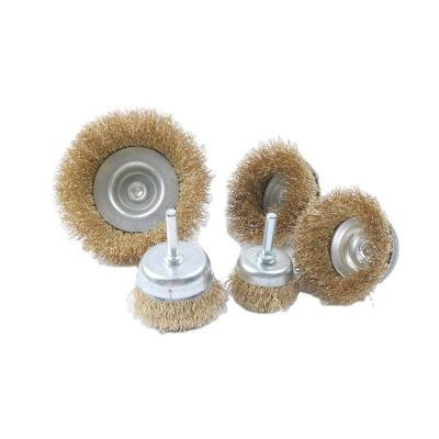 China Pen Shape Brush High Quality twisted wire wheel knotted cup brush abrasive tools steel twist knot cup brush for sale