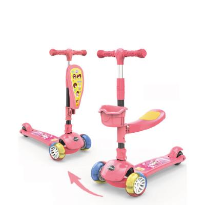 China Kid Children Shining Balance Scooter Hummer Wheel with Music Saddle Seat for Kids 2-10 Years 3IN1 Yo-Yo One-Footed Scooter for sale