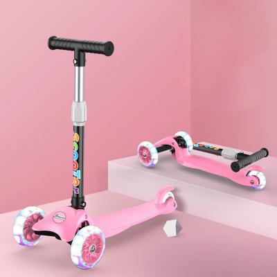 China Kids Design Height Handlebar Electric Scooter 3 Wheel Adjustable Popular Foldable Cheap E Scooters For Kids Boys Girls Christmas Gift for sale