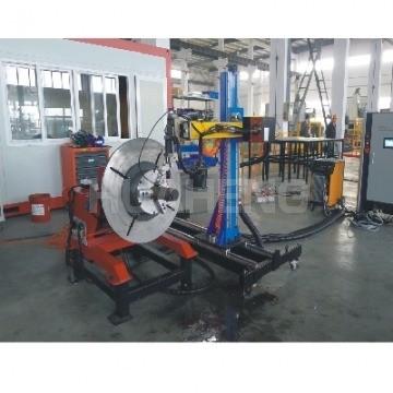 China Simple Operation Pipe Fitting Welding Machine With AC Frequency Conversion for sale