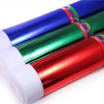 China Metallic Factory Multi Color Foil Printing Textile 100Polyester Printing Fabric For Costumes Cloth Evening Stage Dance Dress for sale