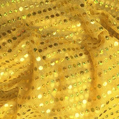 China Laser Sequins Metallic Luxury Fabric Around Square Shape Reflective Shiny 100% Polyester Fabric Stretch For Dress Wedding Dress Textile for sale