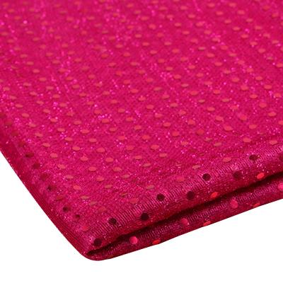 China Small Sequin Fabric 100 Polyester Metallic Red Stretch Violet 3mm Reflective Fabric For Evening Dress Wedding Dress Textile for sale