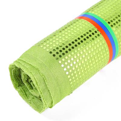 China 6mm Grass Stretch Luxury Sequin Fabric Metallic Green Reflective Polyester 100 Sequin Fabric For Dress Even Wedding Bridal for sale