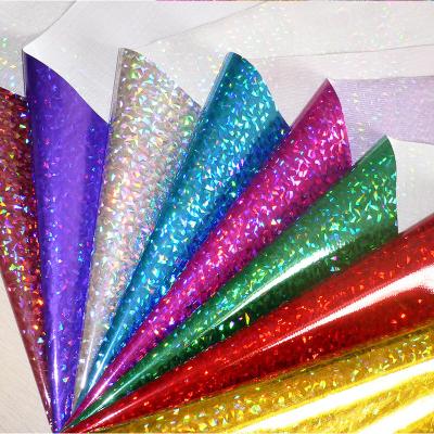 China Metallic Designer Rainbow 90 Polyester 10Spandex Laser Iridescent Fabric For Evening Dresses Wedding Bridal for sale