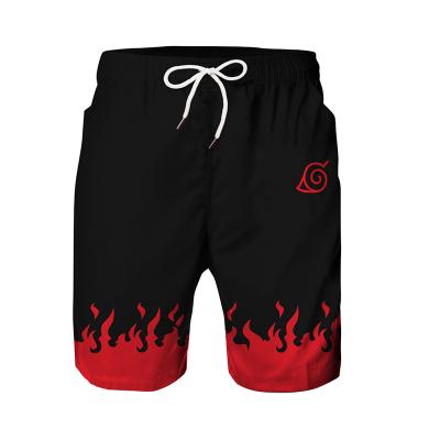 China Custom Made Halloween Akatsuki Cosplay Shorts Uzumaki Costume Beach Sports Abbreviations Men Party Halloween Short Pants for sale