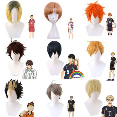 China Spandex Haikyuu! ! Tobio Miya Atsumu Miya Osamu Hinata Shoyo Kageyama Nishinoya Yuu Oikawa Tooru Kozume Kenma Tsukishima kei Cosplay Wig for sale