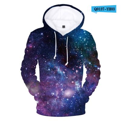 China 2020 Autumn 3D Fire Galaxy Space Design Fashion Hoody Sweatshirt Hoodies Women Men Outwear High Quality Hooded Clothes for sale