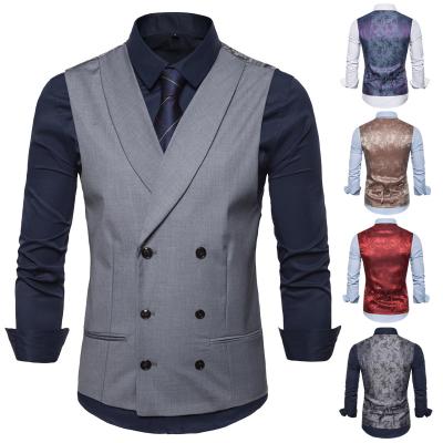 China Korean Vest Coldker Windproof Spring Vest And Double Breasted Suit Summer Men's Fashion Casual Vest Trend for sale